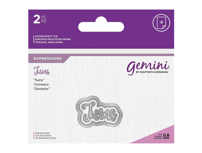 Gemini Expressions Metal Die - Twins