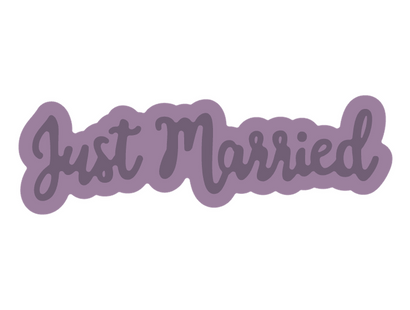 Gemini Expressions Metal Die - Just Married