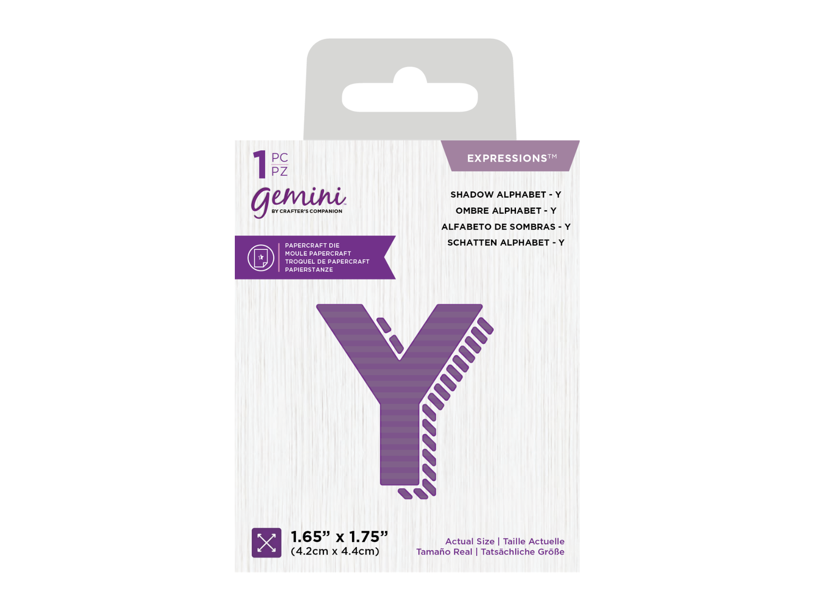 Gemini Expressions Die - Shadow Alphabet Y