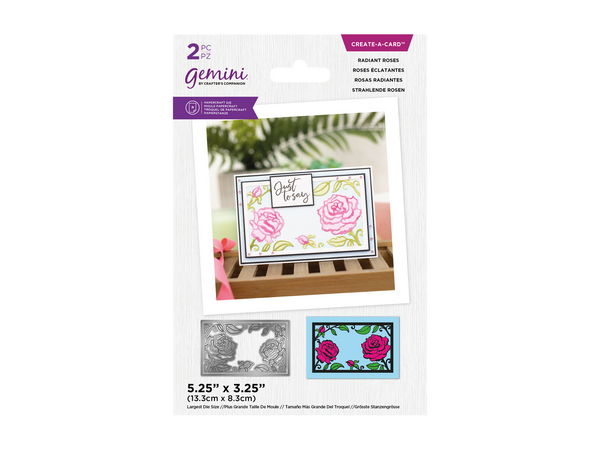 CC Paper Piecing Die Duo- Butterfly & Bloom and Radiant Rose