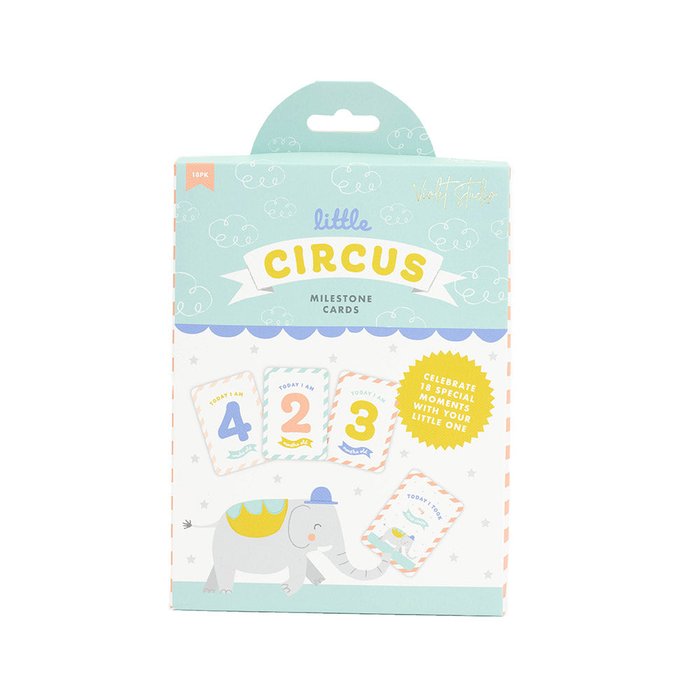Violet Studio Little Circus Baby Milestone Cards