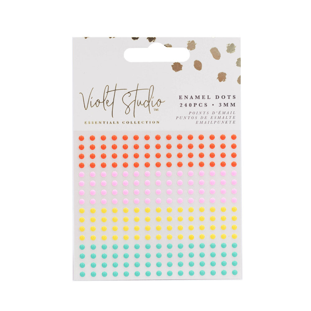 Violet Studio Enamel Dots - Brights - 240 Piece