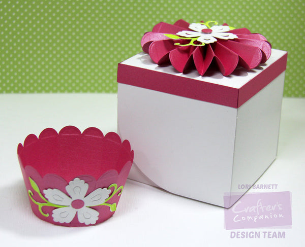 Tutorial: Rosette Cupcake Box Topper