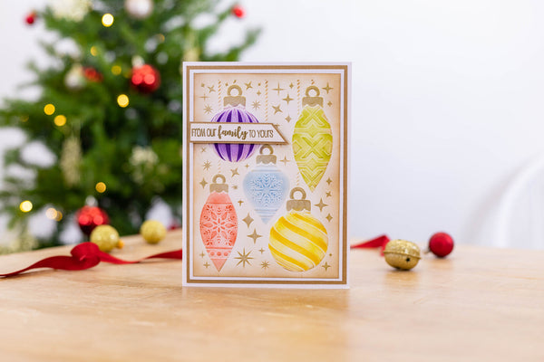 Colourful crafts with Christmas 3D Embossing Folders and Stencils