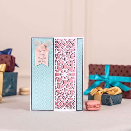 A slice of intricate beauty with Create a Card Cut In Panel Dies