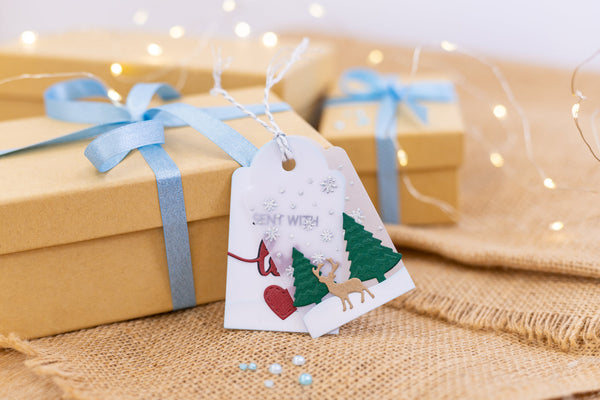How to craft home-made Festive Tags and Vellum Overlays