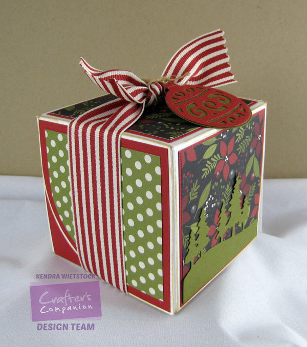 Tutorial: Single Christmas Cupcake box
