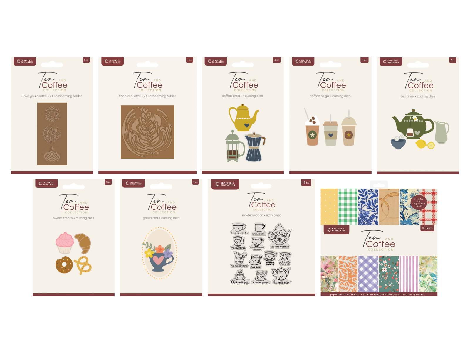 Crafter's Companion Tea & Coffee Selection