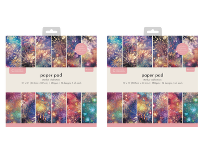 Crafter's Comanion Stardust Celbrations 12x12 Paper Pad 2pk