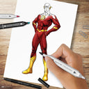 The main image of The Flash included in the Pro Art Kit by Spectrum Noir