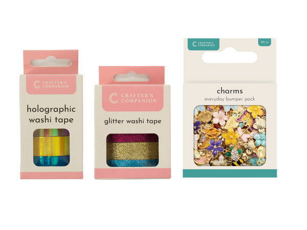 Crafter's Companion Washi Rolls & Everday Charms SHOWSTOPPER