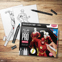 Some of the contents of The Flash Pro Art Kit by Spectrum Noir