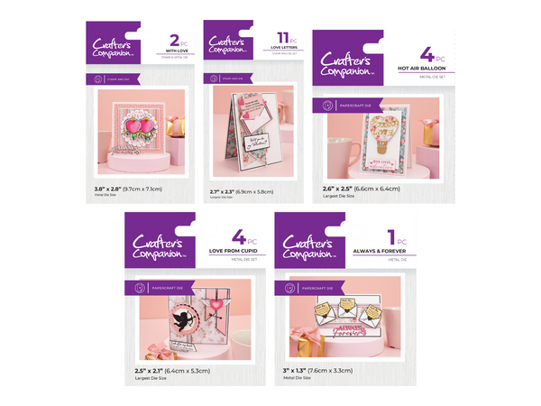 Crafter's Companion - Love is in the Air - Stamp & Die Selection