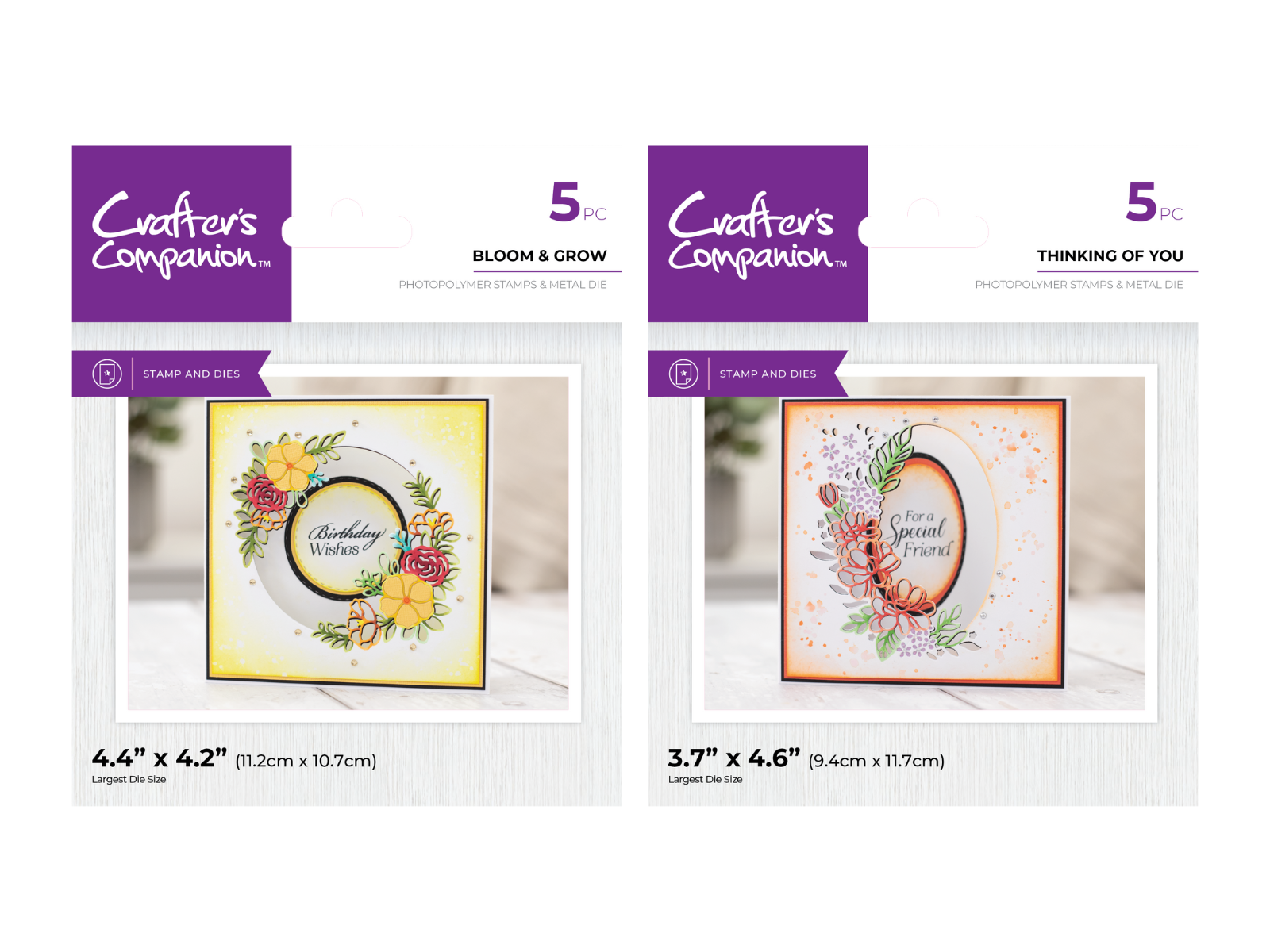 Crafter's Companion Floral Aperture Duo