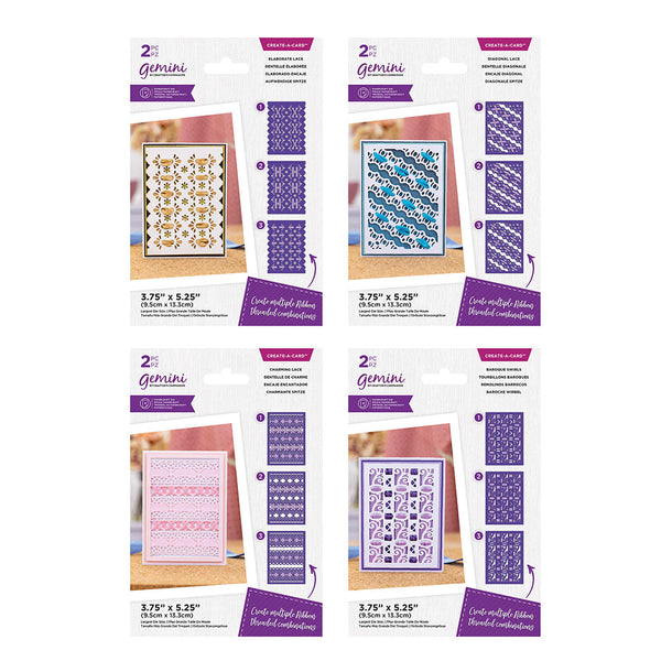 Gemini CreateaCard Ribbon Threading Die Selection Crafters Companion EU
