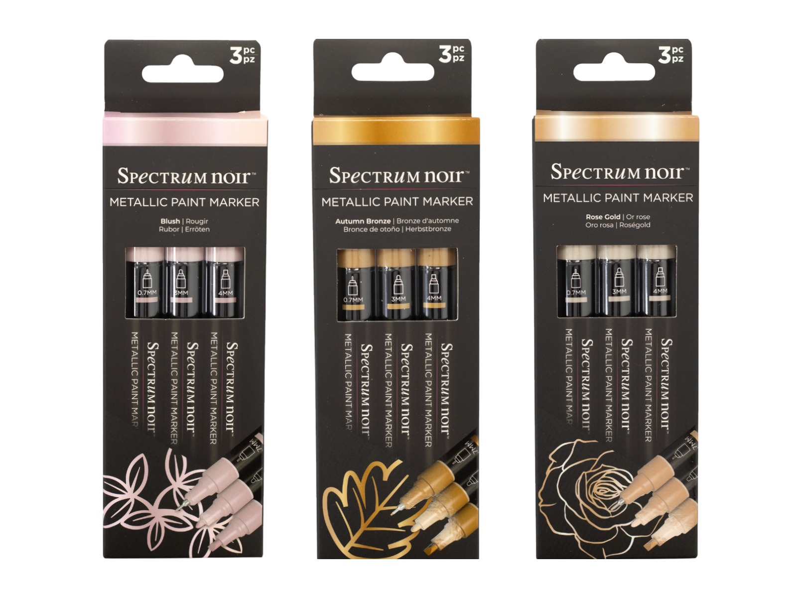 Spectrum Noir Metallic Paint Marker 9pc Collection