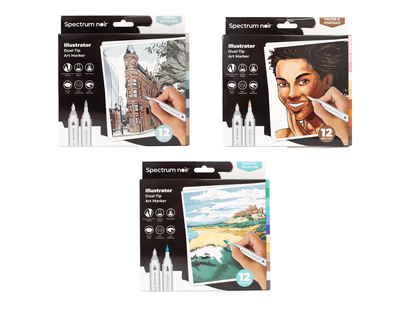 Specturm Noir Illustrator Pens Urban, Portrait & Coastal 26pc Collection