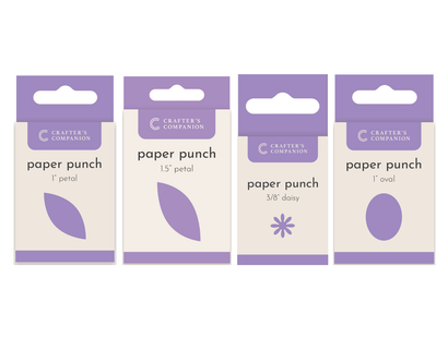 Crafter's Companion Flower Paper Punch 4pk Collection