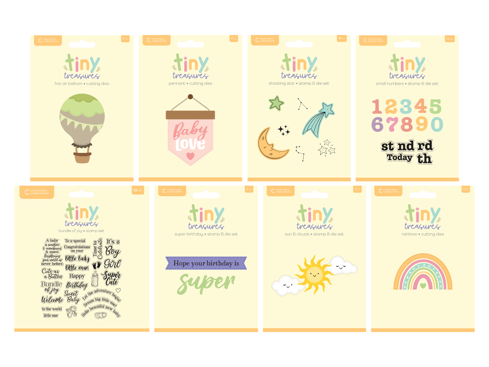 Crafter's Companion Tiny Treasures 8pc Selection