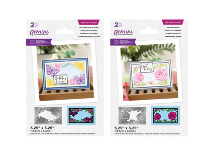 Create-a-card Paper Piecing Die bundle 2pk