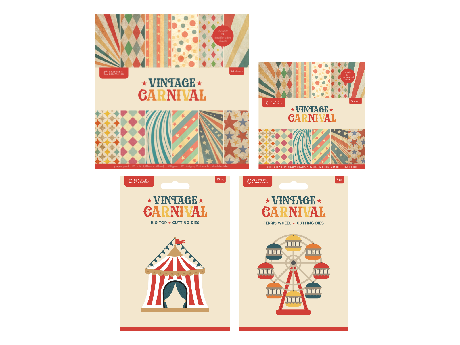 Vintage Carnival 4pc Selection