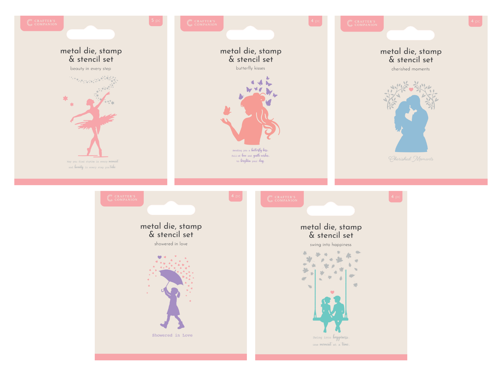 Crafter's Companion Silhouette Dies & Stencils Selection