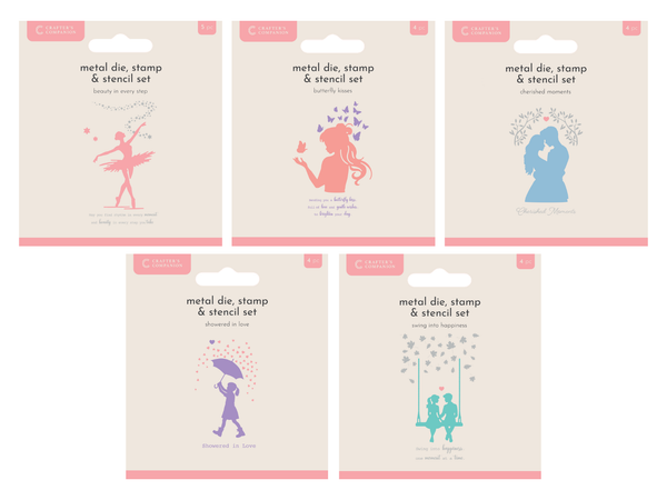 Crafter's Companion Silhouette Dies & Stencils Selection