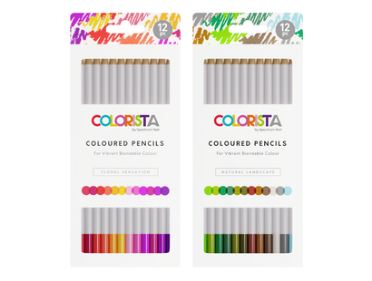 Colorista Coloured Pencils Duo - Floral & Natural