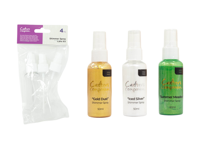 Crafter's Companion Shimmer Spray Selection with Care Kit