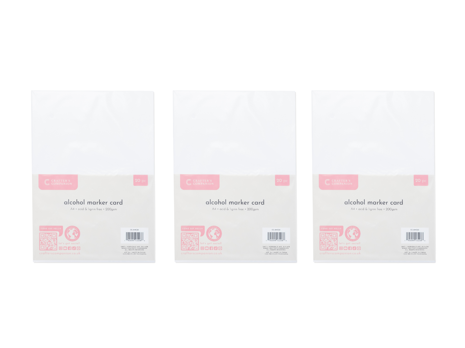 Crafter's Companion Alcohol Marker Card 3pk collection