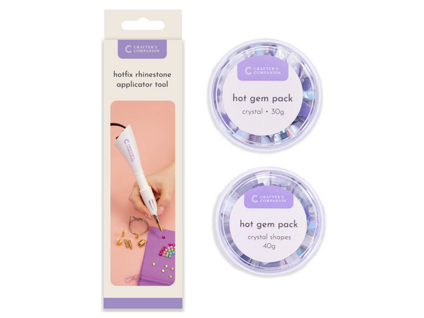 Crafter's Companion Hotfix Rhinestone Applicator with Crystal Gems - EU