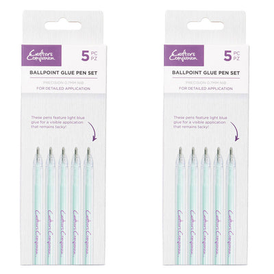 Crafter's Companion Ball Point Glue Pen Set 2pk Collection