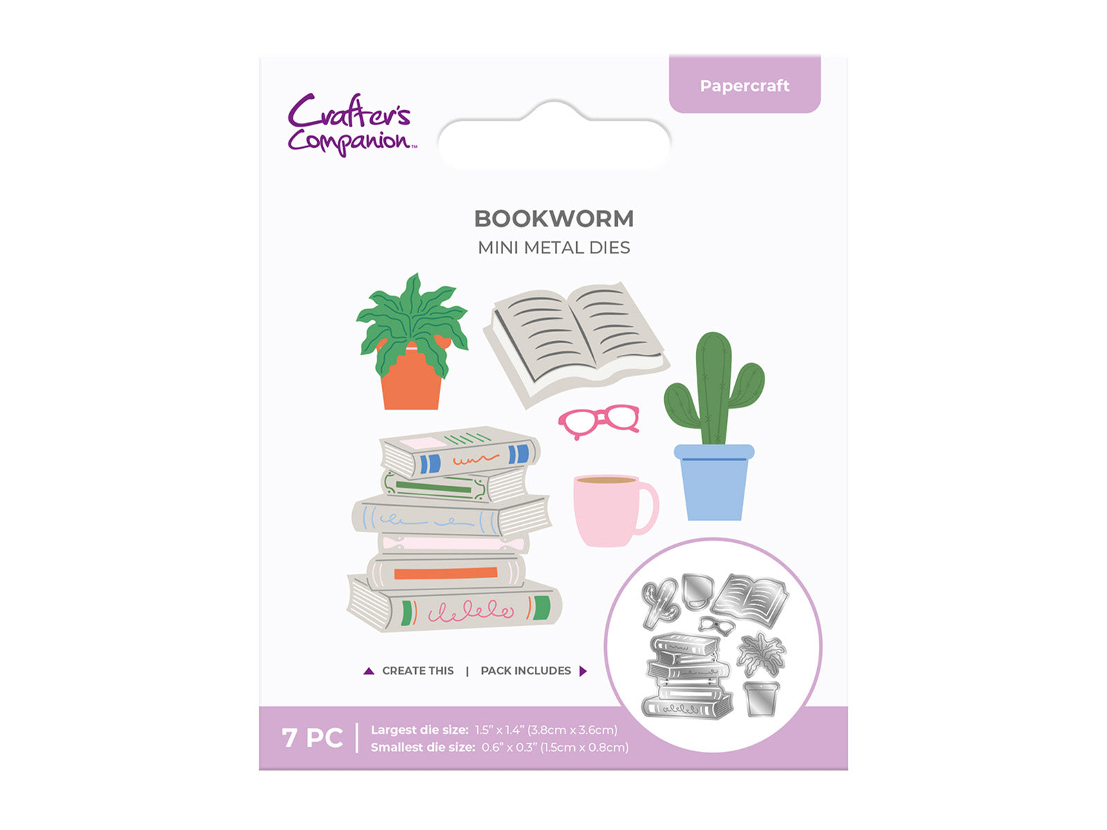 Bookworm Mini Metal Die Set