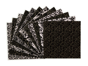 Flocked Damask Paper Pad - 12" x 12"