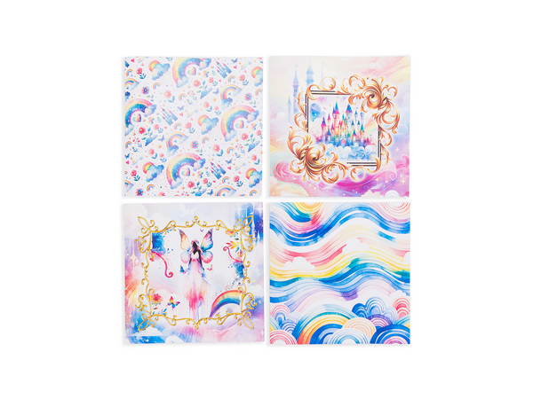 Paper Dienamics Rainbow Fairies Card & Envelopes