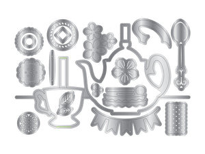 Sara Signature The Gilded Age Metal Die - Pop-up Tea Party