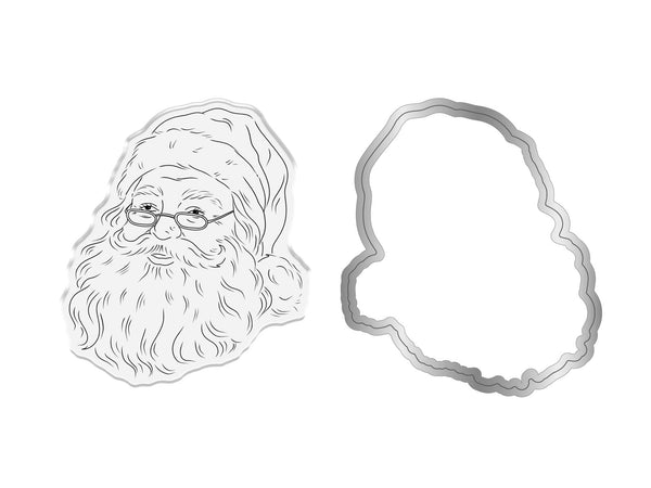Crafter's Companion Retro Christmas Collection Stamp & Die Set - Santa