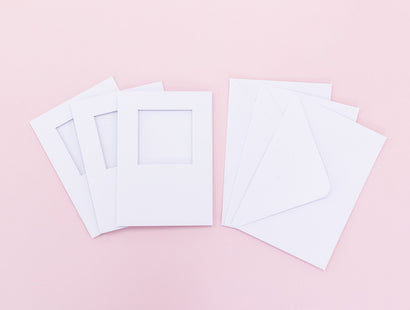 Crafter's Companion - C6 White Trifold Square Aperture Cards & Envelopes 10pk