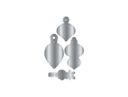Crafters Companion Metal Die Christmas Embellishment - Baubles