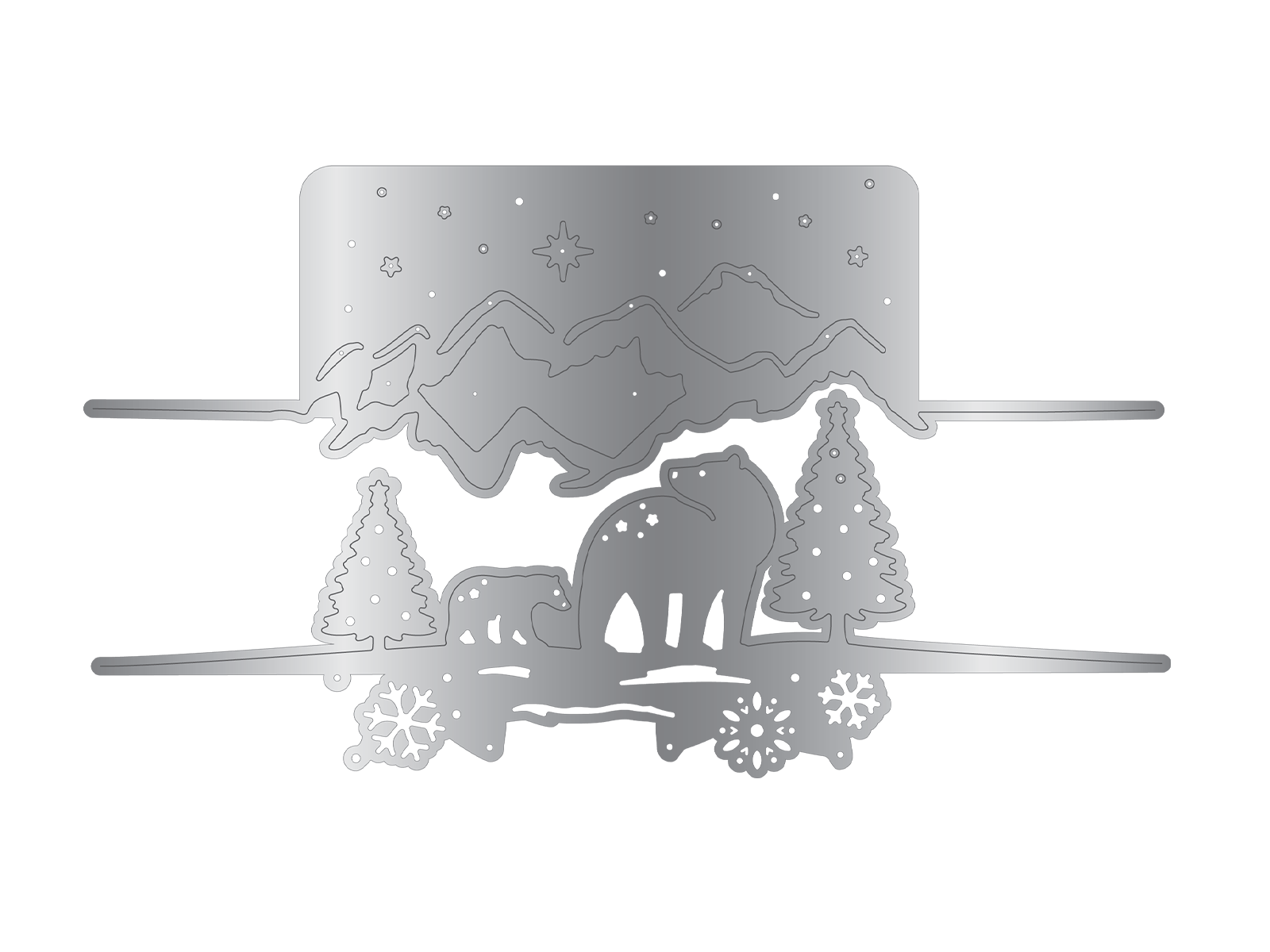 Crafter's Companion Metal Die Edge Set - Arctic Friends