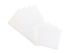 Crafter's Companion 6"x6" Pearl Card & Envelope Packs - White & Ivory 80 Pack