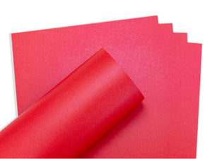 Crafter's Companion A4 Red Pearl Card - 20 Sheets