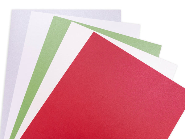 Crafter's Companion A4 Festive Pearl Card - 20 Sheets