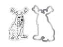 Crafter's Companion Santa Paws Stamp and Die - Beagle