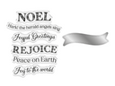 Crafter Companion Joyous Angel Stamp and Die - Joy to the World  