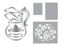Sara Signature The Gilded Age Die & Stencil Set - Teapot