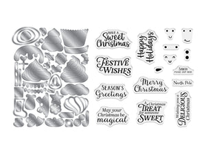 Crafter's Companion Die & Stencil Set - Christmas Cupcakes
