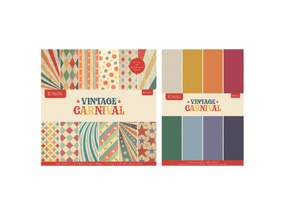 Vintage Carnival Paper Pad & Linen Card Duo