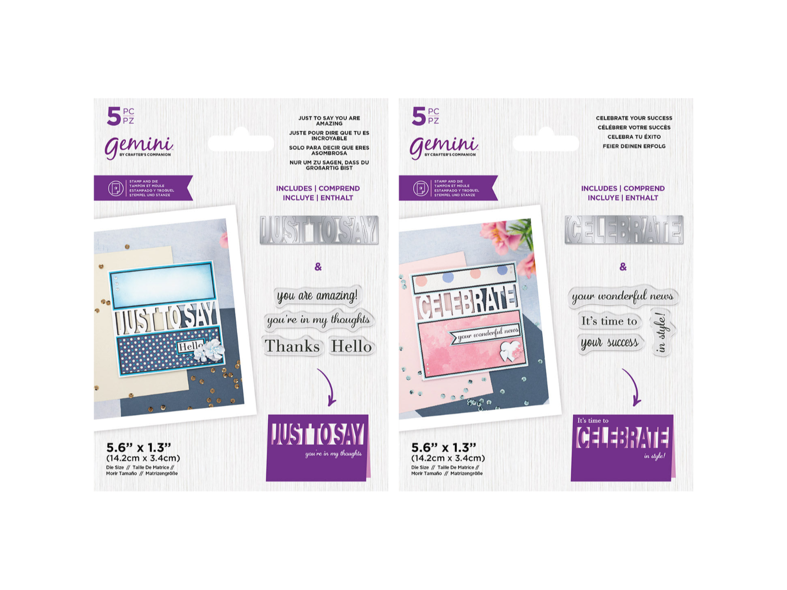 Gemini Word Cut In Stamp & Die Duo