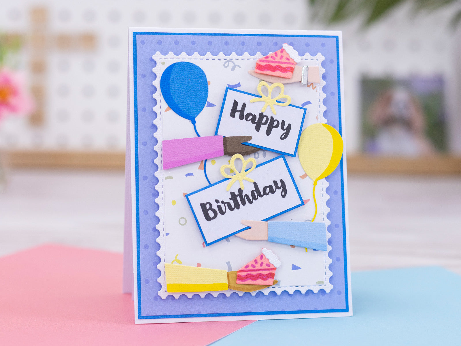 Hands and Banners Celebration Stamp & Metal Die Set